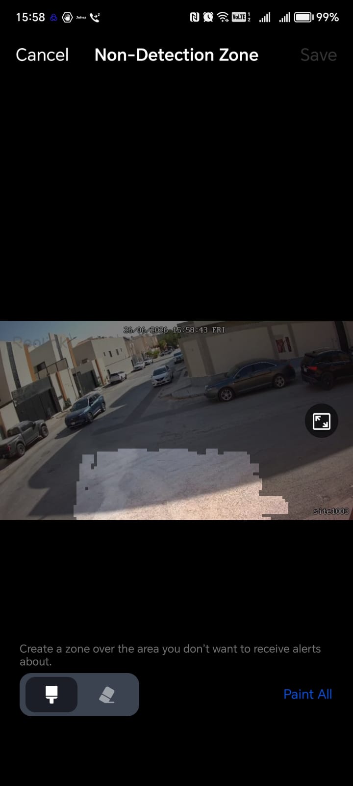 Reolink motion non-detection zone