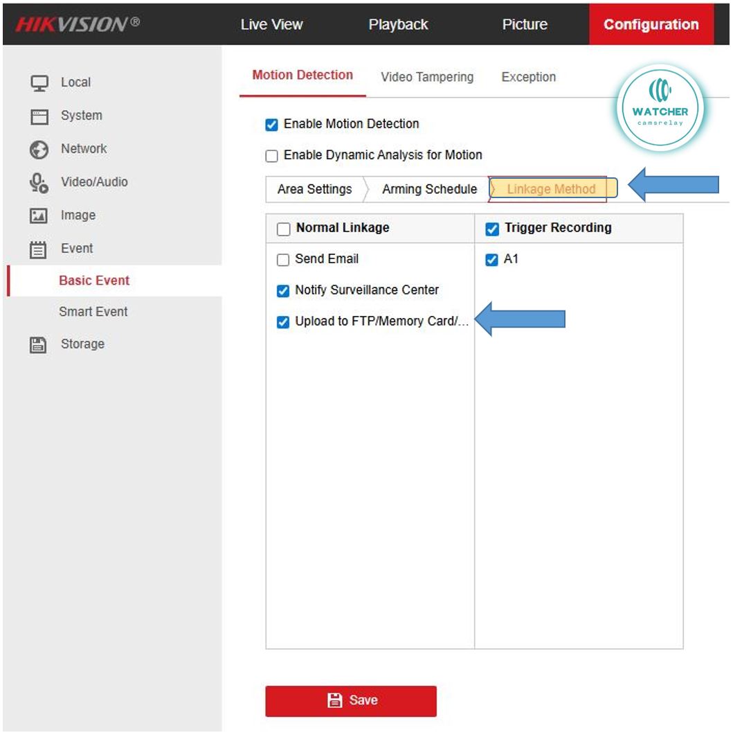 Hikvision linkage method